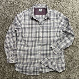 Ridgecut Toughwear Women’s Plaid Cotton Spandex Button Down Work Shirt Large